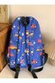 3Pcs Cartoon Print Nylon Backpack Set - 3