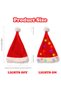 Santa Hat, Light up Christmas Hat, Santa Hat with LED Lights, Flashing Santa Hat for Adults & kids Christmas Gifts - 2