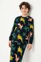 Dinosaur Patterned Black Long Sleeve Boy's Pajama Set - 7