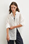 Glittery transparent shirt ecru - 4