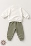 Unisex Baby Printed 100% Cotton 6-9-12 Months Top and Bottom 2-Piece Combed Cotton Baby Set - 2