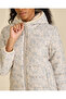 Men Light Blue Floral Basic Puffer Jacket - 4