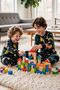 Dinosaur Patterned Black Long Sleeve Boy's Pajama Set - 3