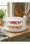 Cake and Pastry Container with Lid – Transparent Lid, Serving and Storage Container with Handle 33 cm - 3