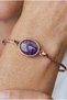 Ametist Pure Copper Bracelet with Real Natural Stone Trendy Model