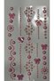 Self-Adhesive Three-Dimensional Candy Pink Geometric Shapes Makeup, Body, Hair, Nail, Phone Decoration Sticker - 8