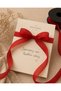 Red Linen Ribbon 2.5 cm X 20 Yards, Gift Wrapping and Hobby Ribbon, Packaging and Decoration Ribbon - 5