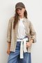Square striped shirt with pockets - grey - 3