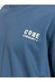 Oversized Chest & Back Screen Print Cotton Terry Crew Neck T-shirt - 6