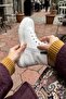 Catty White Leather (5 cm Sole) Zippered Lace-Up Thick Soled Women's Daily Boots - 5