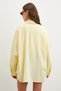 Oversize Cotton Shirt Yellow - 6