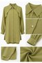 Cape Detailed Stone Buttoned Shirt - 2