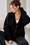 Oversize V-Neck Buttoned Soft Textured Women's Knitwear Cardigan My3535 - 4