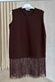 Asymmetrical Cut Triple Set - Brown - 4