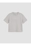 Alita City Lcw Teen Gray Oval Neck Young Girl Soft Touch T-Shirt and Pants with a Difference - 4