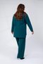 Plus Size Women's Shoulder-Stoned Zipper Suit - 7