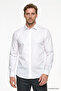 Men's White Non-Iron Iron-Free 100% Cotton Slim Fit Classic Collar Shirt