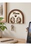 Lazy Animal Double Key Hanger with 2 Removable Keychain Figures Mdf 20X15 cm - 5
