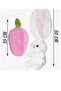 Special Design Plush Strawberry Rabbit with Zipper Bag 55 cm Gift for Lover-Mother-Friend - 6