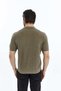 Mink Men's 100% Cotton Polo Collar Short Sleeve Ribbed Knit Knitwear T-Shirt Trist-7108 - 5