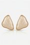 Gold Color Enamel Triangle Earrings - 2