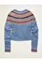 AE Whoa So Soft Shrunken Fairisle Cardigan Sweater - 8