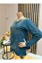 Women's Winter Blouse with Feather Motif for Middle-Aged and Older Women - 2