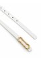 Women's Thin Belt with Gold Metal Buckle, Stylish Casual Belt for Trousers and Dresses - 4