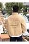 25-12 Oversize Nubuck Jacket with Back Detail Cream - 2