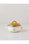 Nostalgic Serenity Enamel Mini Pot 16 cm Mustard