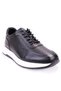Dma08-1064 Black Orthopedic Daily Lace-Up Men's Leather Shoes