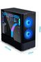 علبة كمبيوتر للألعاب LANCOOL 207 Compact ATX RGB، هيكل برجي مع ألواح شبكية مُحسّنة لتدفق الهواء - 3