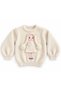 Girl-Child Baby Embroidered 2-5 Years Old Knitwear Printed and Embroidered Trendy Sweater W0137 - 2