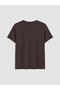 Two Mt Shop Quality Lcw Petite Brown Combed Cotton Plain Standard & Regular Short Sleeve Women's T-Shirt - 5