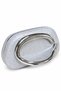 Women's Clutch Bag with Chain Strap and Silver Shiny Metal Accessories, Wedding Invitation and Evening Bag - 2