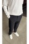 Men's Parachute Fabric Navy Blue Trousers 100 cm Italian Cut Regular Fit Drawstring Elastic Pocket Detailed Trousers Code:Jsm26Prştpant - 7