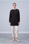 Butterfly Sequined and Stoned Tunic Dark Black 10808 - 2