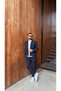 Men's Parachute Fabric Navy Blue Trousers 100 cm Italian Cut Regular Fit Drawstring Elastic Pocket Detailed Trousers Code:Jsm26Prştpant - 5