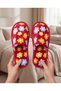 Set of 3 Plush House Slippers Soft Furry Patterned Warm Winter Indoor Slippers Mixed Color - 5