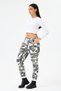 Women's White Italian Waist-Tie Washable Lycra Camouflage Trousers, Sizes 38 - 46 - 2