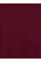 Two Mt Shop Quality Lcw Petite Burgundy Combed Cotton Plain Loose & Flowy Long Sleeve Women's T-Shirt - 4