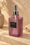 Premium Square Patterned Silver Pump Glass Liquid Soap Dispenser – 500ml - 23 X 7 X 7 cm - 6