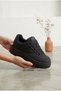 Women's Thick High Sole Sneaker Thick Knit Lace-Up Comfortable Walking and Casual Sports Shoes Chunky Sole Sports Shoes - 3