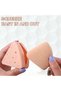 Silicone Triangular Puff Box, Pink Travel Drying Case, Makeup Sponge Holder - 2