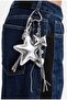 Silver Star and Object Multi Detailed Clothing Bag and Phone Charm Keychain Accessory - 3