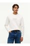 Icon Sweat Intechno Knitted Regular Fit Crew Neck Logo Printed Men's Sweatshirt White Mw0Mw44939-Z