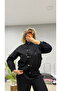 Women's Short Jacket with Stand Collar, Metal Buckle, Pockets, Oversized Bomber Coat
