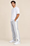Men's Side Striped Straight Leg 3 Thread Sweatpants - 4