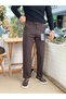 Giesto Italian Cut Oilcloth Trousers Coffee - 4