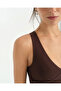 Brown Halter Bustier - 4